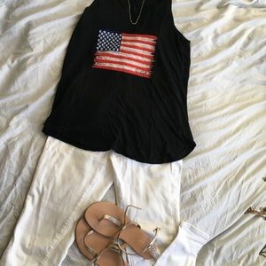 Brandy Melville John Galt American Flag Tank